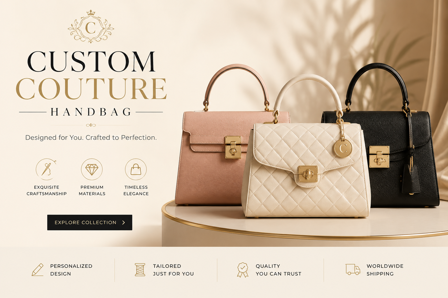 Custom Couture Handbag